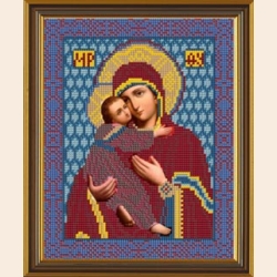Схема для вышивания бисером НОВА СЛОБОДА "Богородица Владимирская" 